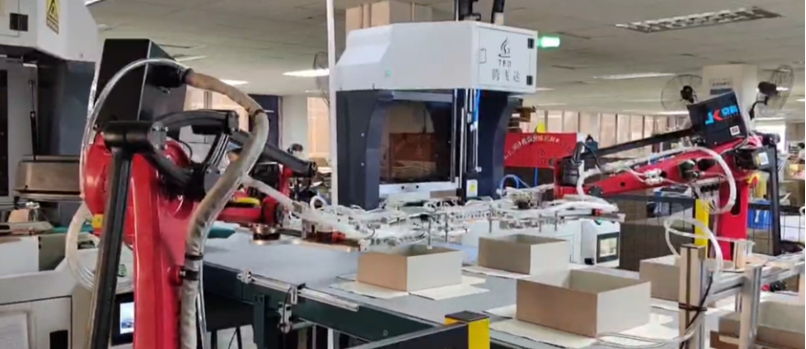 Automated carton forming and packaging line